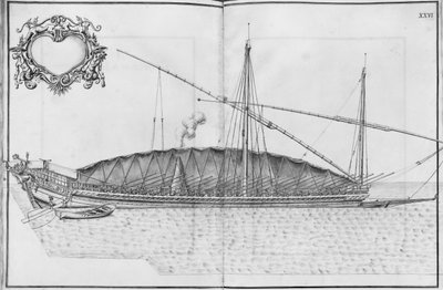 Building, equipping and launching of a galley, plate XXVI by French School